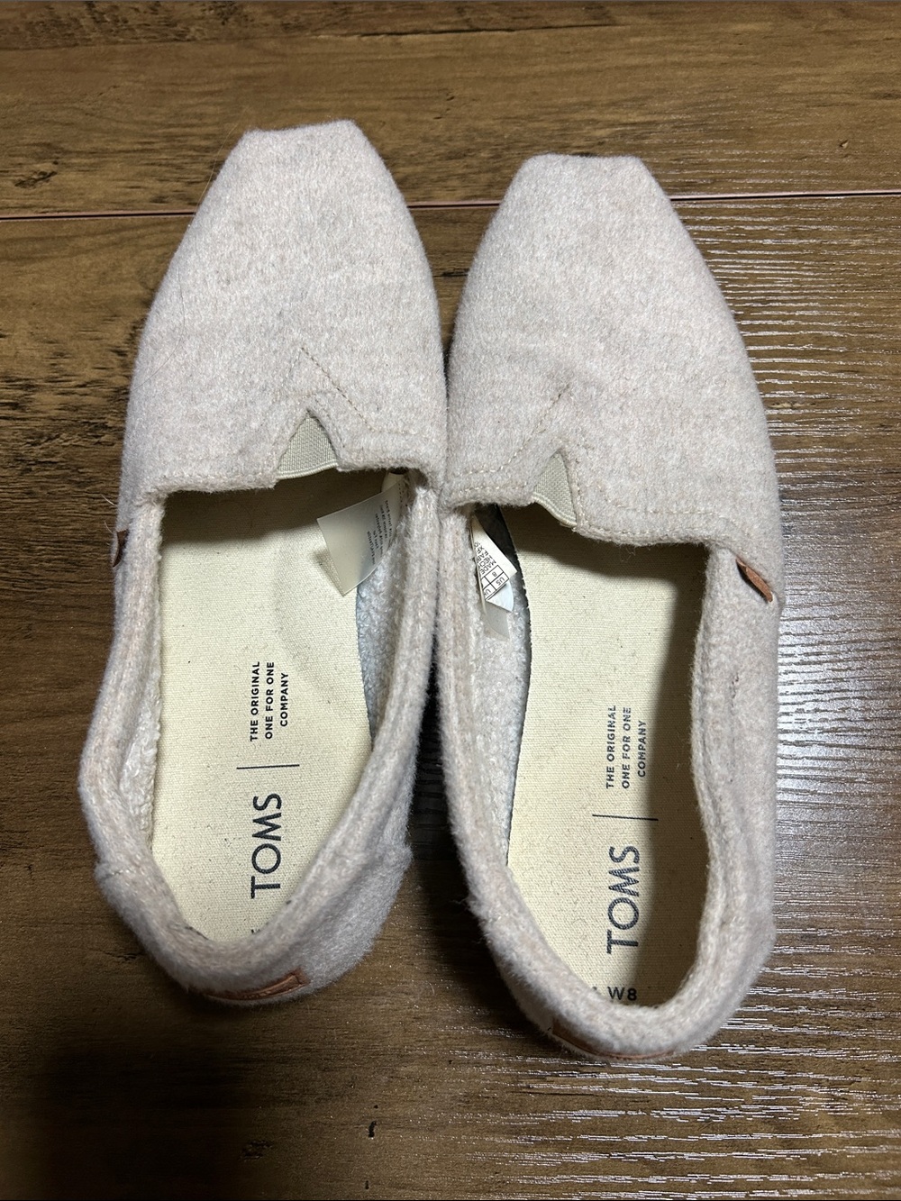 TOMS Women's Slip-On Flats in Pale Blush